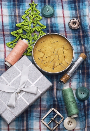 homemade,Christmas,sewingの写真素材