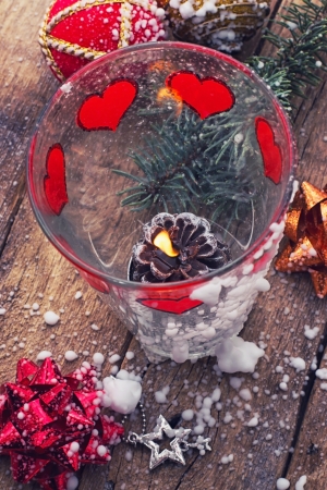 Christmas toys and trinkets for the holidayの写真素材