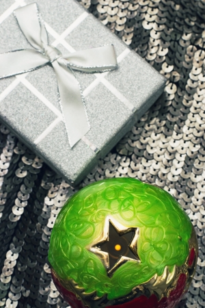 new year baublesの写真素材
