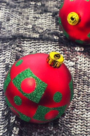 Christmas ornaments to the winter holidayの写真素材
