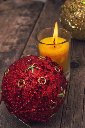 Christmas decoration and toy during winter holidaysの写真素材