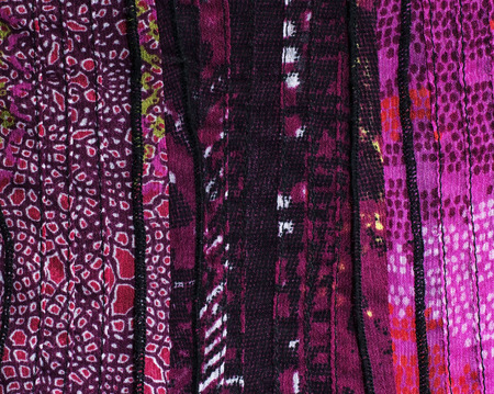 cut manually woven textile fabricの写真素材