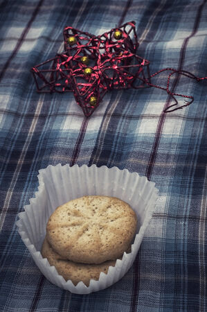 fragrant holiday home baked cakes for teaの写真素材