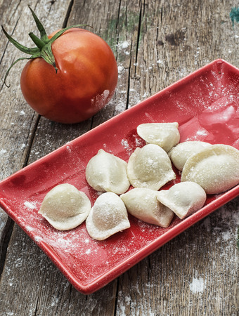 process of making ravioli at homeの写真素材