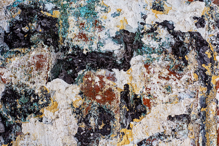 old brick wall with faded colors