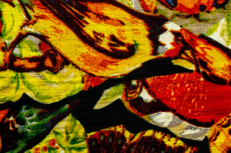 texture cut textile fabrics of different colours