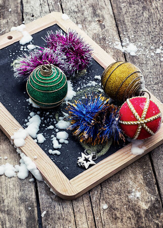 new-year toys and knick-knackeries to Christmasの写真素材