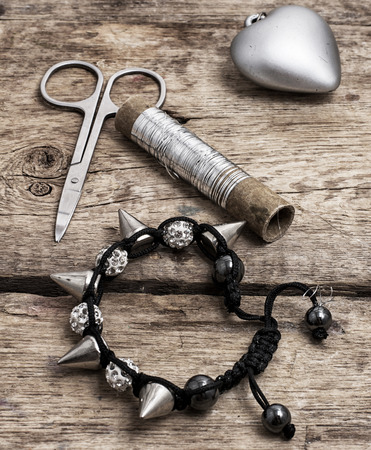 manufacturing of scenery and decorations and sewing accessoriesの写真素材
