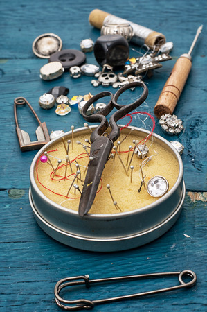 manufacturing of scenery and decorations and sewing accessoriesの写真素材