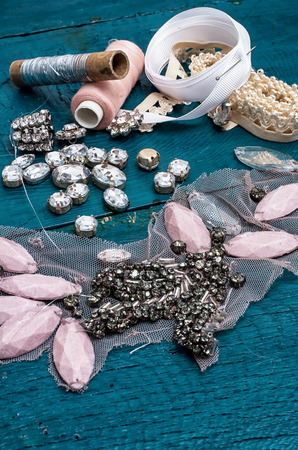 manufacturing of scenery and decorations and sewing accessoriesの写真素材