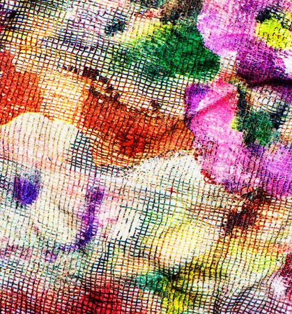 texture painted at home manually textile fabricの写真素材