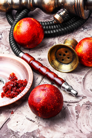 Stylish Turkish hookah tobacco with the taste of Sicilian orange