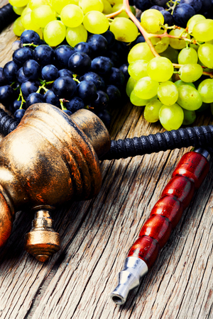 East shisha hookah with aroma grapes for relax.Grapes shisha.Shisha Conceptの写真素材