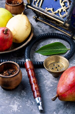 Hookah tobacco with taste of a ripe pear.の写真素材