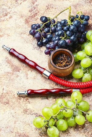 Oriental tobacco shisha with grapes aromaの写真素材