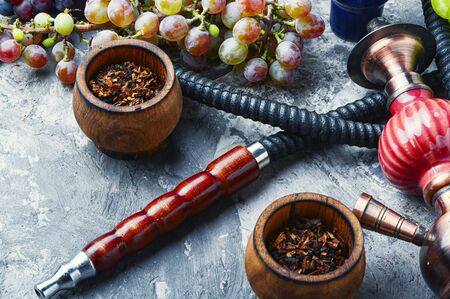 Tobacco shisha with grapes flavorの写真素材