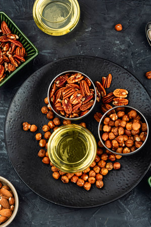 Aromatic fresh nut oil, hazelnut and pecan oil.