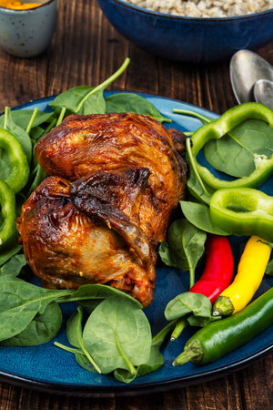 Tasty roast chicken.