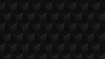 Isometric cubes seamless pattern. 3d render cube backgroundの写真素材