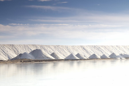 Salt mountainの写真素材