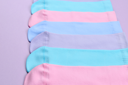 Colorful collection of cotton socks.の写真素材