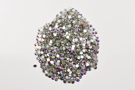 Crystals ab isolated on white background.の写真素材