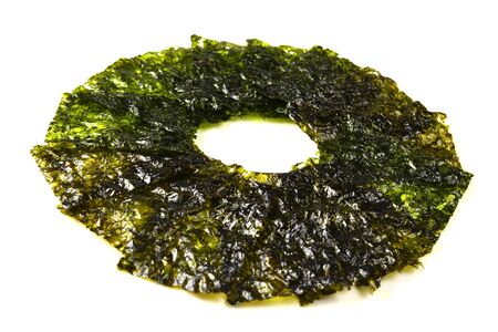 Nori seaweed isolated on white.の写真素材