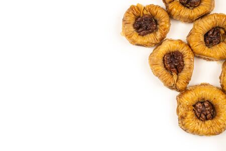 Tasty baklava isolated on white background.の写真素材