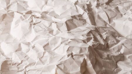Crumpled white paper background. Top view.の写真素材