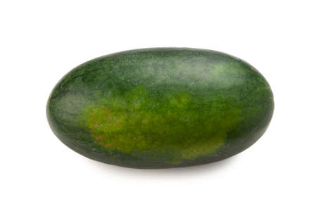 Yellow watermelon isolated on white background.の写真素材