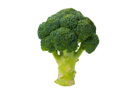 Fresh tasty broccoli isolated on white background.の写真素材