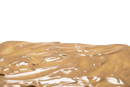 Mushroom sauce as a background. Top view.