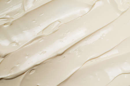 White whipped cream texture. Top view.の写真素材