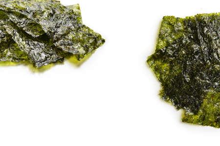 Nori seaweed isolated on white.の写真素材