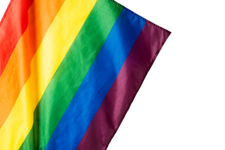 Rainbow flag as a background. Top view. LGBT flag.の写真素材