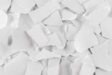 Empty white paper pieces isolated. Space for text or design.
