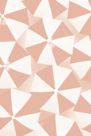 Orange umbrellas on a white background. copyspace.の写真素材