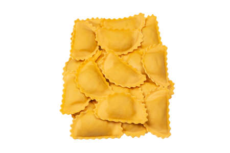 Raw ravioli as a background. Healthy italian food.の写真素材