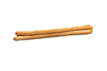 Bread sticks isolated on a white background.