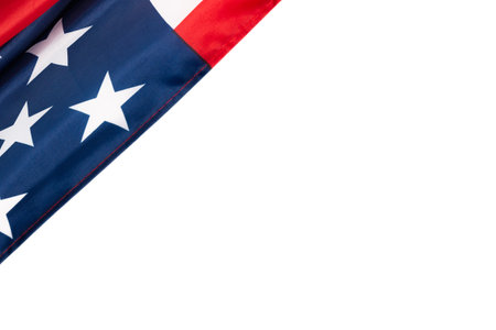 American flag as a background. Top view.の写真素材