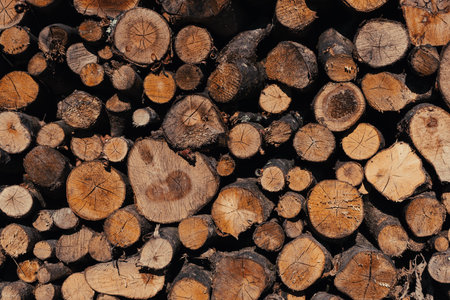 Tree trunks as a background. wooden background.