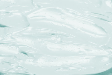 White whipped cream texture. Top view.の写真素材