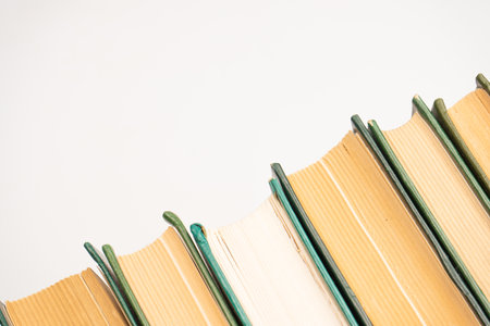 Old books isolated on a white background.の写真素材