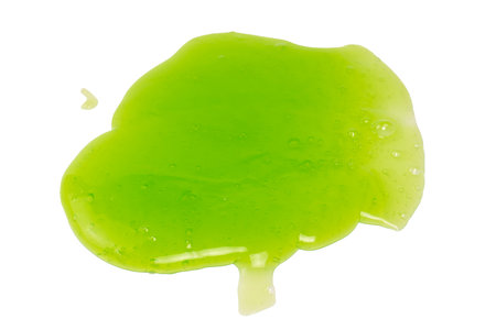 Green slime toy as a background. top view.の写真素材