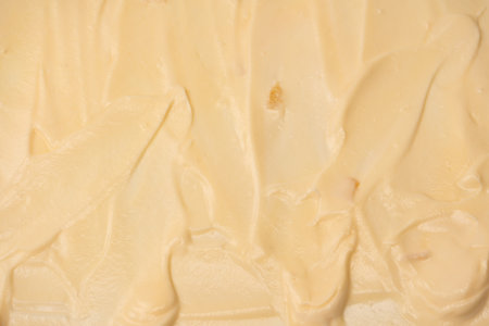 White whipped cream as texture. top view.の写真素材