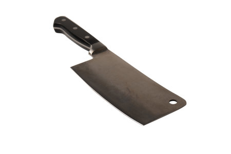 A knife isolated on a white background.の写真素材