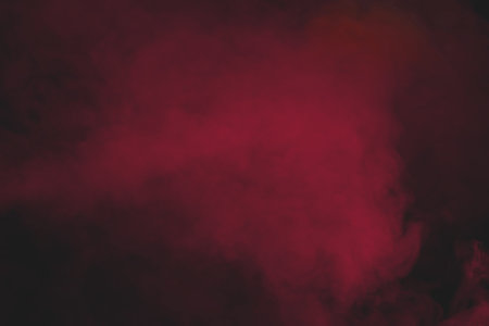 Orange and red steam on a black background. copyspace.の写真素材
