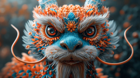 Chinese new year celebration, dragon.の素材