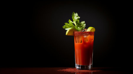 Classic bloody mary cocktail. Alcohol drink.の素材