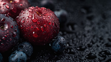 Fresh tasty blueberries as a background.の素材